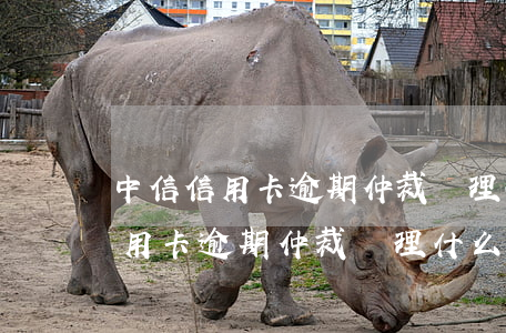 中信信用卡逾期仲裁處理什么意思-中信信用卡逾期仲裁處理什么意思啊
