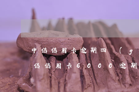 中信信用卡逾期四個(gè)月起訴流程(中信信用卡6000逾期半年說是要走訪和起訴)