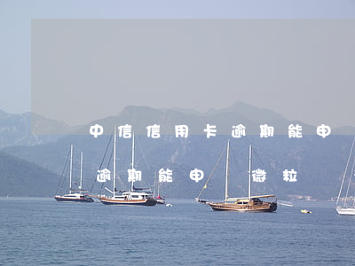 中信信用卡逾期能申請微粒貸嗎(中信信用卡逾期能申請微粒貸嗎上征信嗎)