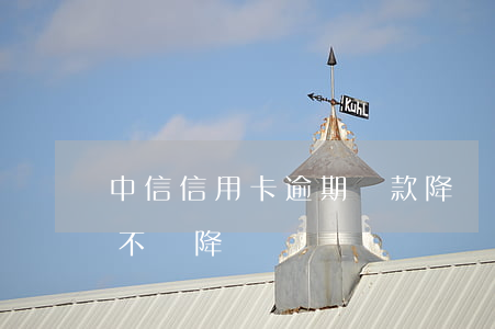 中信信用卡逾期還款降額(中信信用卡還款后不斷降額)