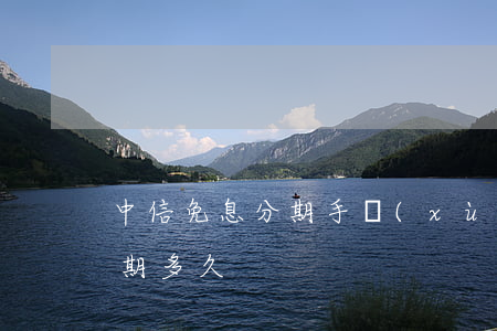 中信免息分期手續(xù)費(中信免息還款期多久)