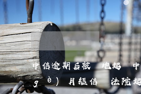 中信逾期后被異地起訴(中信銀行逾期一個(gè)月短信說法院起訴是真的嘛)