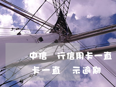 中信銀行信用卡一直顯示逾期(中信銀行信用卡一直顯示逾期)