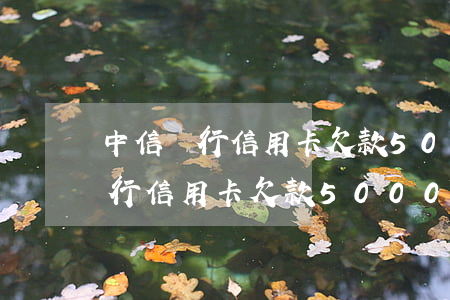 中信銀行信用卡欠款5000逾期-中信銀行信用卡欠款5000逾期會(huì)怎么樣