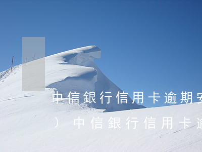 中信銀行信用卡逾期安排專員跟進(jìn)(中信銀行信用卡逾期安排專員跟進(jìn))