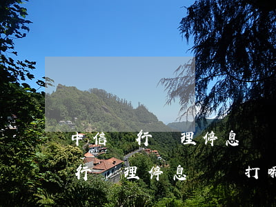 中信銀行辦理停息掛賬打哪個電話-中信銀行辦理停息掛賬打哪個電話投訴