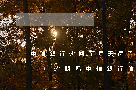 中信銀行逾期了兩天還了最低還款會(huì)逾期嗎（中信銀行信用卡逾期客服讓還最低）