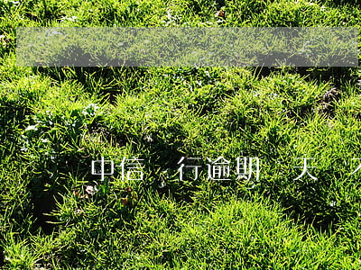 中信銀行逾期兩天會不會有利息-