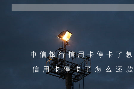中信银行信用卡停卡了怎么还款-中信银行信用卡停卡了怎么还款啊