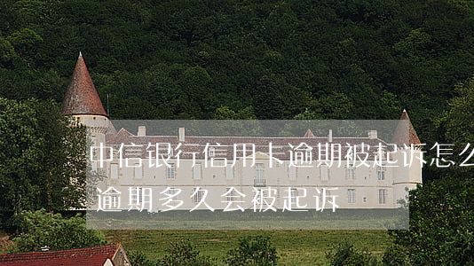中信银行信用卡逾期被起诉怎么处理(信用卡逾期多久会被起诉)