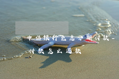 中信银行免息分期付款-中信银行免息分期付款怎么还款