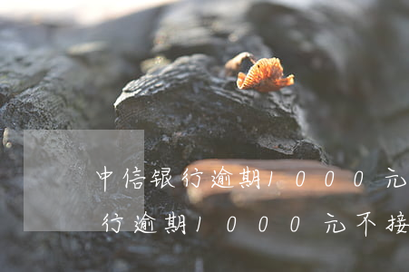 中信银行逾期1000元不接电话-中信银行逾期1000元不接电话会怎样