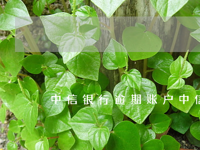 中信银行逾期账户(中信银行 账户状态异常)
