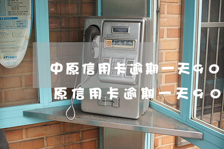 中原信用卡逾期一天9000利息多少-中原信用卡逾期一天9000利息多少钱