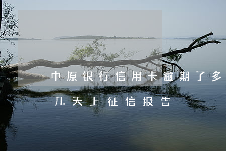 中原银行信用卡逾期了多久上征信(银行逾期几天上征信报告)