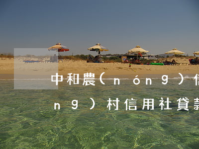 中和農(nóng)信逾期10天(農(nóng)村信用社貸款逾期十天)
