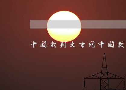 中国裁判文书网(中国裁判文书网官网)