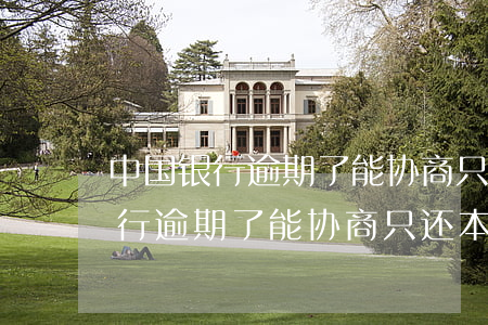 中国银行逾期了能协商只还本金吗-中国银行逾期了能协商只还本金吗