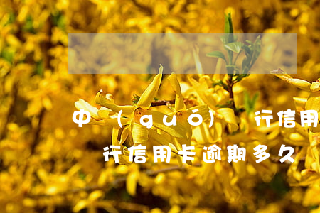 中國(guó)銀行信用卡逾期要起訴我(欠銀行信用卡逾期多久會(huì)被起訴)