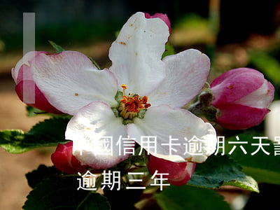 中國信用卡逾期六天罰息多少-信用卡6千逾期三年
