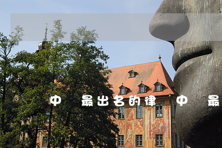 中國最出名的律師(中國最出名的律師大學)