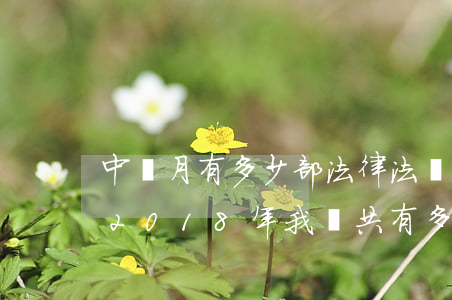 中國月有多少部法律法規(guī)(截止2018年我國共有多少部法律法規(guī))