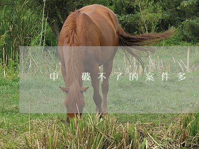 中國破不了的案件多嗎?