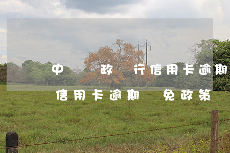 中國郵政銀行信用卡逾期減免(中國郵政銀行信用卡逾期減免政策)