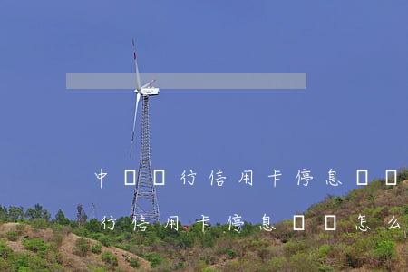 中國銀行信用卡停息掛賬怎么處理-中國銀行信用卡停息掛賬怎么處理的