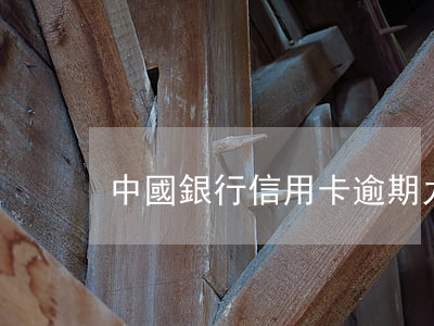 中國銀行信用卡逾期九個月(銀行逾期6次)