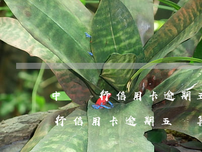 中國銀行信用卡逾期五萬算利息嗎-中國銀行信用卡逾期五萬算利息嗎多少