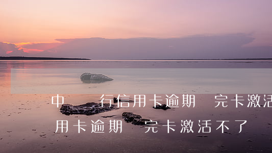中國銀行信用卡逾期還完卡激活 中國銀行信用卡逾期還完卡激活不了