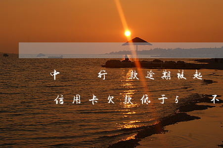 中國銀行貸款逾期被起訴立案后怎么解決-信用卡欠款低于5萬不予立案