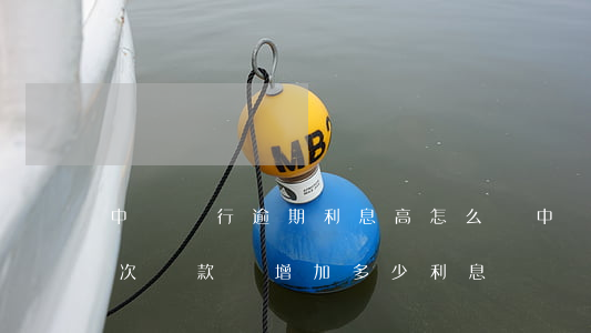中國銀行逾期利息高怎么辦(中國銀行逾期一次貸款會增加多少利息)