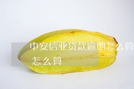 中安信业贷款逾期怎么算(中安信业贷款逾期怎么算)