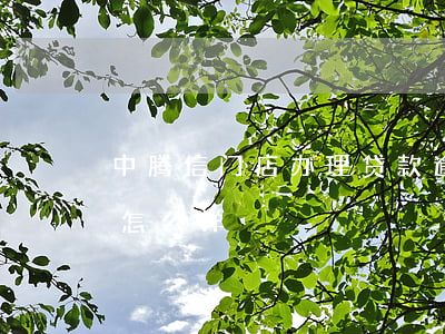 中腾信门店办理贷款逾期(中腾信贷款不还会怎么样)
