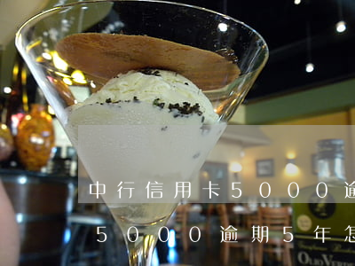 中行信用卡5000逾期5年-中行信用卡5000逾期5年怎么计算