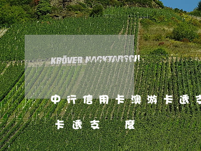 中行信用卡澳游卡透支額度(中行信用卡澳游卡透支額度)