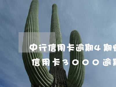 中行信用卡逾期4期恢復(fù)額度 中信信用卡3000逾期五年了