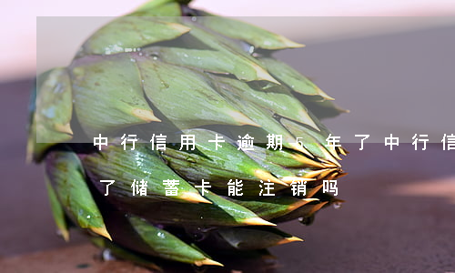 中行信用卡逾期5年了(中行信用卡逾期5年了储蓄卡能注销吗)