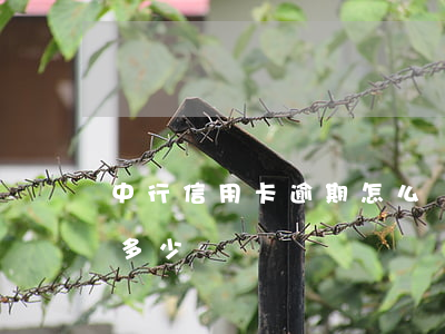 中行信用卡逾期怎么罰息的(信用卡逾期利息多少)