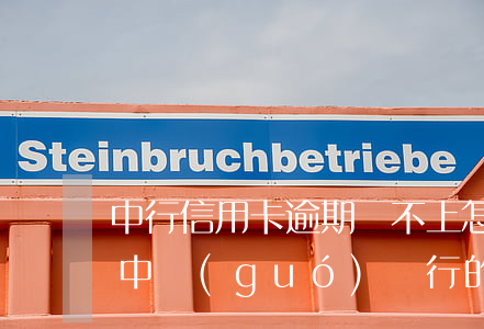 中行信用卡逾期還不上怎么協(xié)商(中國(guó)銀行的信用卡逾期了怎么辦)