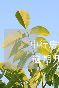 中行房贷逾期多长时间起诉-中国银行房贷逾期几个小时