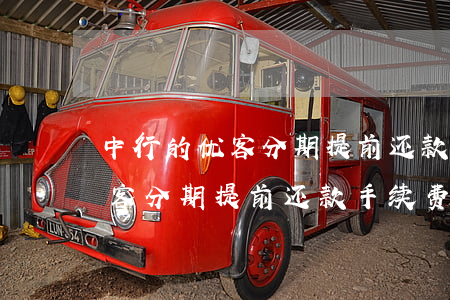 中行的优客分期提前还款手续费-中行的优客分期提前还款手续费怎么算