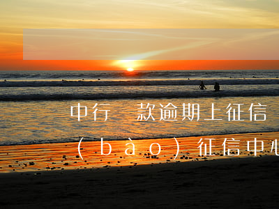 中行貸款逾期上征信(銀行貸款逾期,多久上報(bào)征信中心)