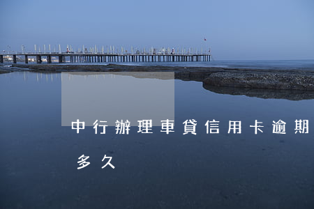 中行辦理車貸信用卡逾期上限(中行車貸審批多久)