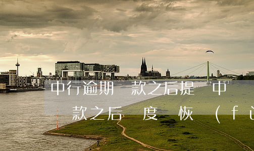 中行逾期還款之后提額(中國銀行信用卡提前還款之后額度會恢復(fù)嗎)