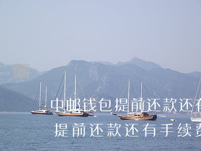 中邮钱包提前还款还有手续费吗-中邮钱包提前还款还有手续费吗多少钱