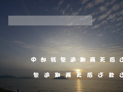 中邮钱包逾期两天后还款还能用吗-中邮钱包逾期两天后还款还能用吗安全吗