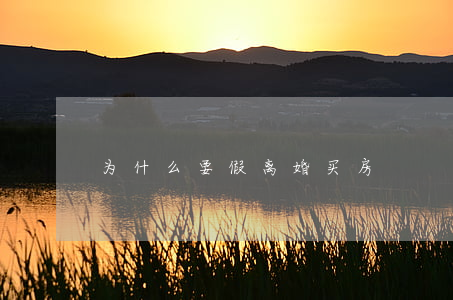 为什么要假离婚买房